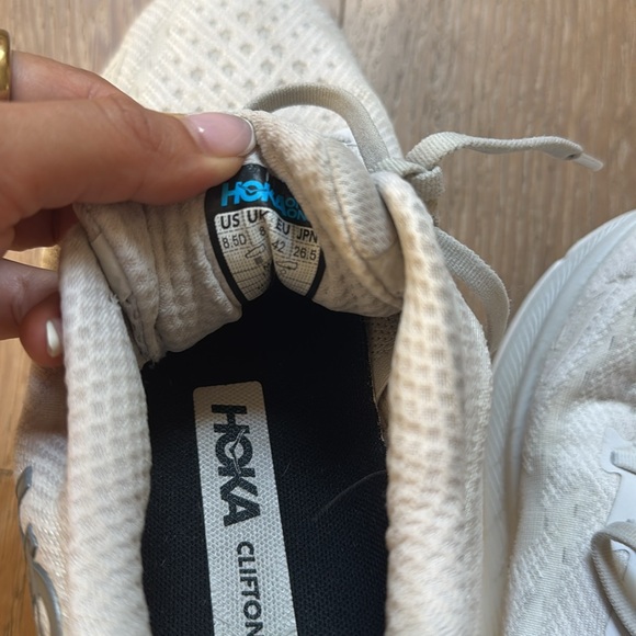 Men's White Hoka Running Shoes Clifton 9 men’s shoe - Picture 6 of 6